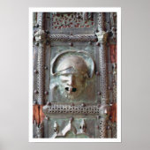 Gargoyle-paneel van de linkerdeur van het portaal, poster (Voorkant)