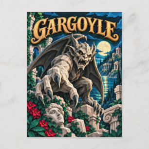 Gargoyle, Papierknip Monster Briefkaart