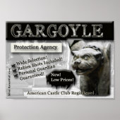 Gargoyle Protection Agency Canvas Print (Voorkant)