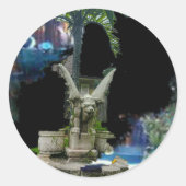 Gargoyle Ronde Sticker (Voorkant)