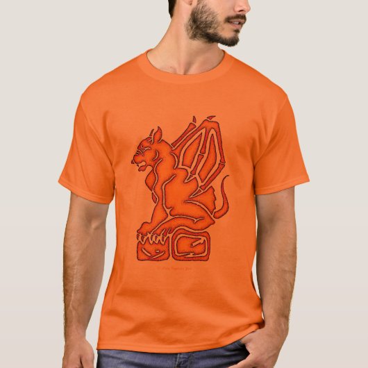 Gargoyle Sinaasappel T-shirt (Voorkant)