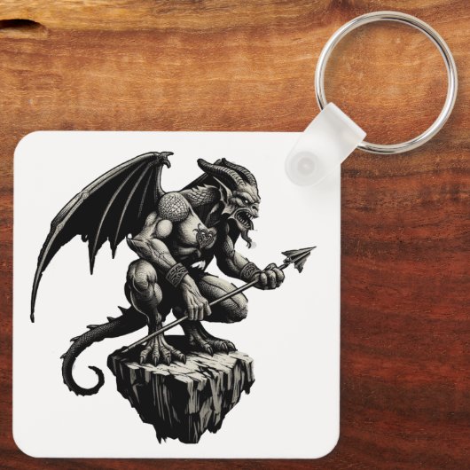 Gargoyle Sleutelhanger (Achterkant)