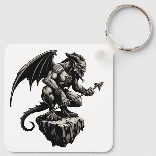 Gargoyle Sleutelhanger (Achterkant)