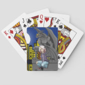 Gargoyle Stedelijk Fantasie Stadsgezicht Pokerkaarten (Achterkant)