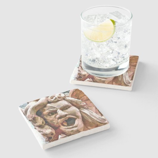 GARGOYLE STENEN ONDERZETTER (Zijkant)