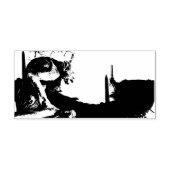 Gargoyle van de Notre Dame Rubberstempel (Afrduk)