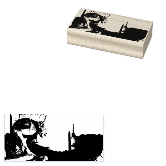 Gargoyle van de Notre Dame Rubberstempel (Gestempeld)