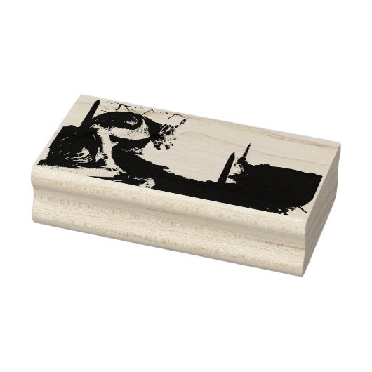 Gargoyle van de Notre Dame Rubberstempel (Stempel)