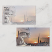 Gargoyle van Notre-Dame Visitekaartje (Voorkant / Achterkant)