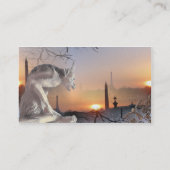 Gargoyle van Notre-Dame Visitekaartje (Achterkant)