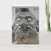 Gargoyle-vingers-in-neus-kaart Kaart (Achterkant)