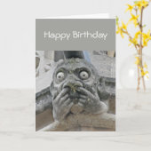 Gargoyle-vingers-in-neus-kaart Kaart (Gele Bloem)