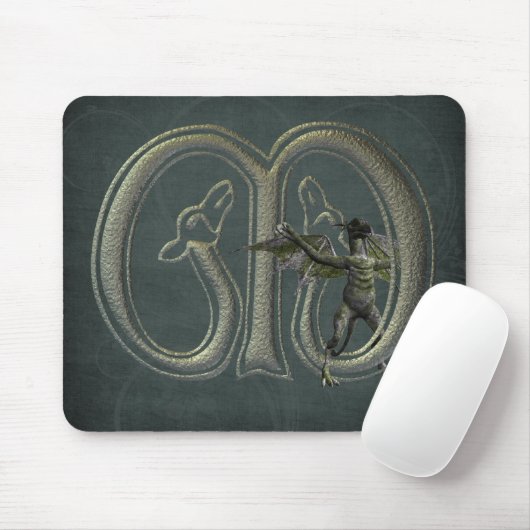 Gargoyles Monogram M Muismat (Met muis)