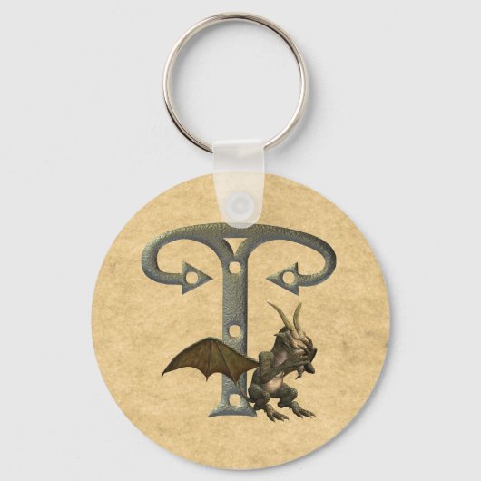 Gargoyles Monogram T Sleutelhanger (Voorkant)