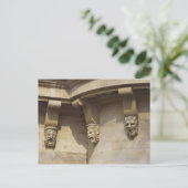 Gargoyles op de Pont Neuf-brug in Parijs, Frankrij Briefkaart (Staand voorkant)