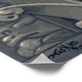 Gargoyles van de gothische fee Kunst van Notre Dam Poster (Hoek)