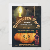 Gargoylo's Castle Halloween Jack op Lantaarn Kaart (Voorkant)