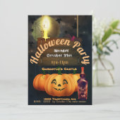 Gargoylo's Castle Halloween Jack op Lantaarn Kaart (Staand voorkant)