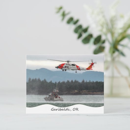 Garibaldi, Briefkaart van kustwacht (Staand voorkant)