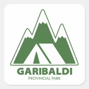 Garibaldi Provincial Park-bergen kamperen Vierkante Sticker