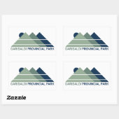 Garibaldi Provincial Park Mountain Sun Rechthoekige Sticker (Vel)