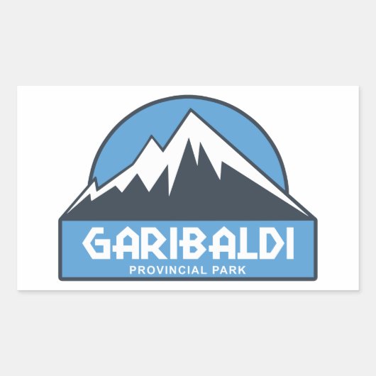 Garibaldi Provincial Park Rechthoekige Sticker (Voorkant)
