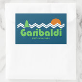 Garibaldi Provincial Park Retro Rechthoekige Sticker (Tas)