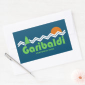 Garibaldi Provincial Park Retro Rechthoekige Sticker (Envelop)