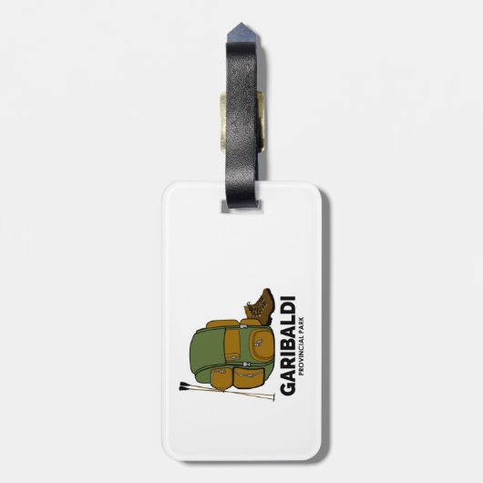 Garibaldi Provincial Park rugzak Bagagelabel (Achterkant verticaal)