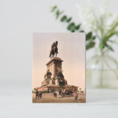 Garibaldi's monument, Rome,  Fotochr van Italië Briefkaart (Staand voorkant)