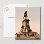 Garibaldi's monument, Rome,  Fotochr van Italië Briefkaart (Voorkant / Achterkant)