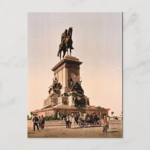 Garibaldi's monument, Rome,  Fotochr van Italië Briefkaart