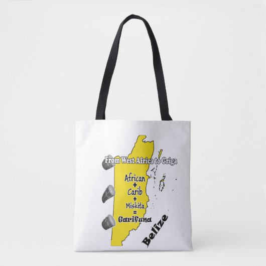 Garifuna Cultural Bag Tote Bag (Voorkant)
