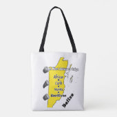 Garifuna Cultural Bag Tote Bag (Achterkant)