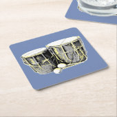 Garifuna Drum Onderzetters (Schuin)