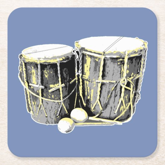 Garifuna Drum Onderzetters (Voorkant)