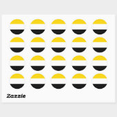 Garifuna, etnische vlag Arawakan Ronde Sticker (Vel)