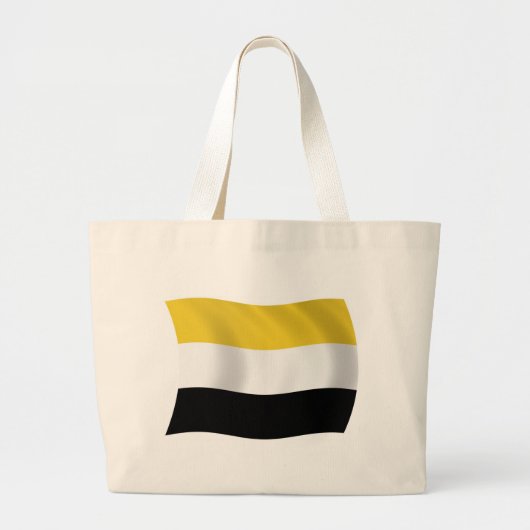 Garifuna Vlag Boodschappentas Grote Tote Bag (Voorkant)