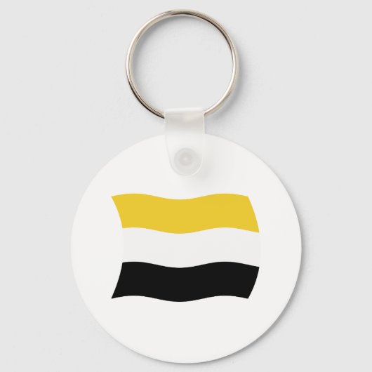 Garifuna Vlag Sleutelhanger (Voorkant)