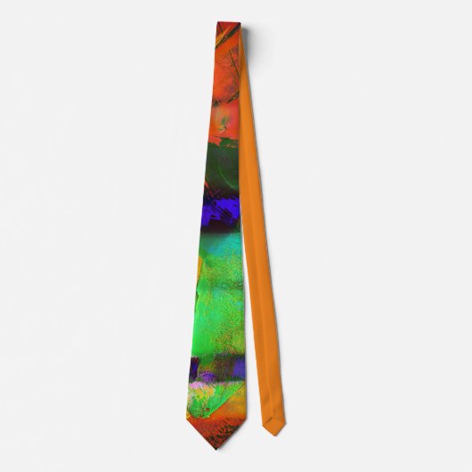 Garish Green Fish Necktie Stropdas (Voorkant)