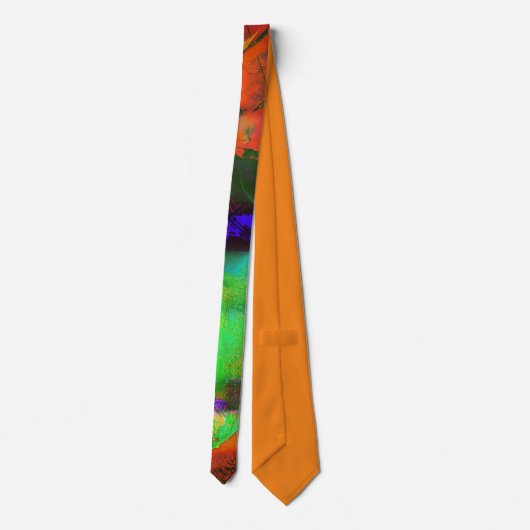 Garish Green Fish Necktie Stropdas (Achterkant)