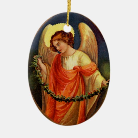 Garland Angel Ornamen Keramisch Ornament (Voorkant)