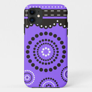 Garland ARTdeco zwart wit + uw achtergrondkleur Case-Mate iPhone Case