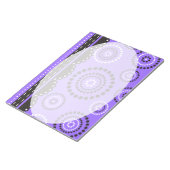 Garland ARTdeco zwart wit + uw achtergrondkleur Notitieblok (Schuin)