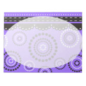 Garland ARTdeco zwart wit + uw achtergrondkleur Notitieblok (Voorkant)