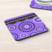 Garland ARTdeco zwart wit + uw achtergrondkleur Onderzetter (Linkerzijde)