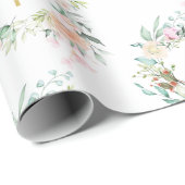 Garland Christelijk Gouden Kruis Rozen Bloemstuk  Cadeaupapier (Rol Hoek)