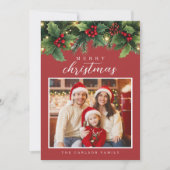 Garland Christmas Card Kaart (Voorkant)