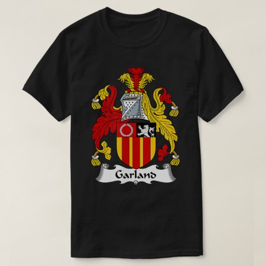 Garland Coat of Arms  Family Crest  T-shirt (Design voorkant)