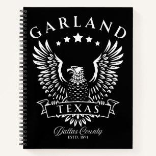 Garland Dallas County Texas Vintage Adelaar Notitieboek